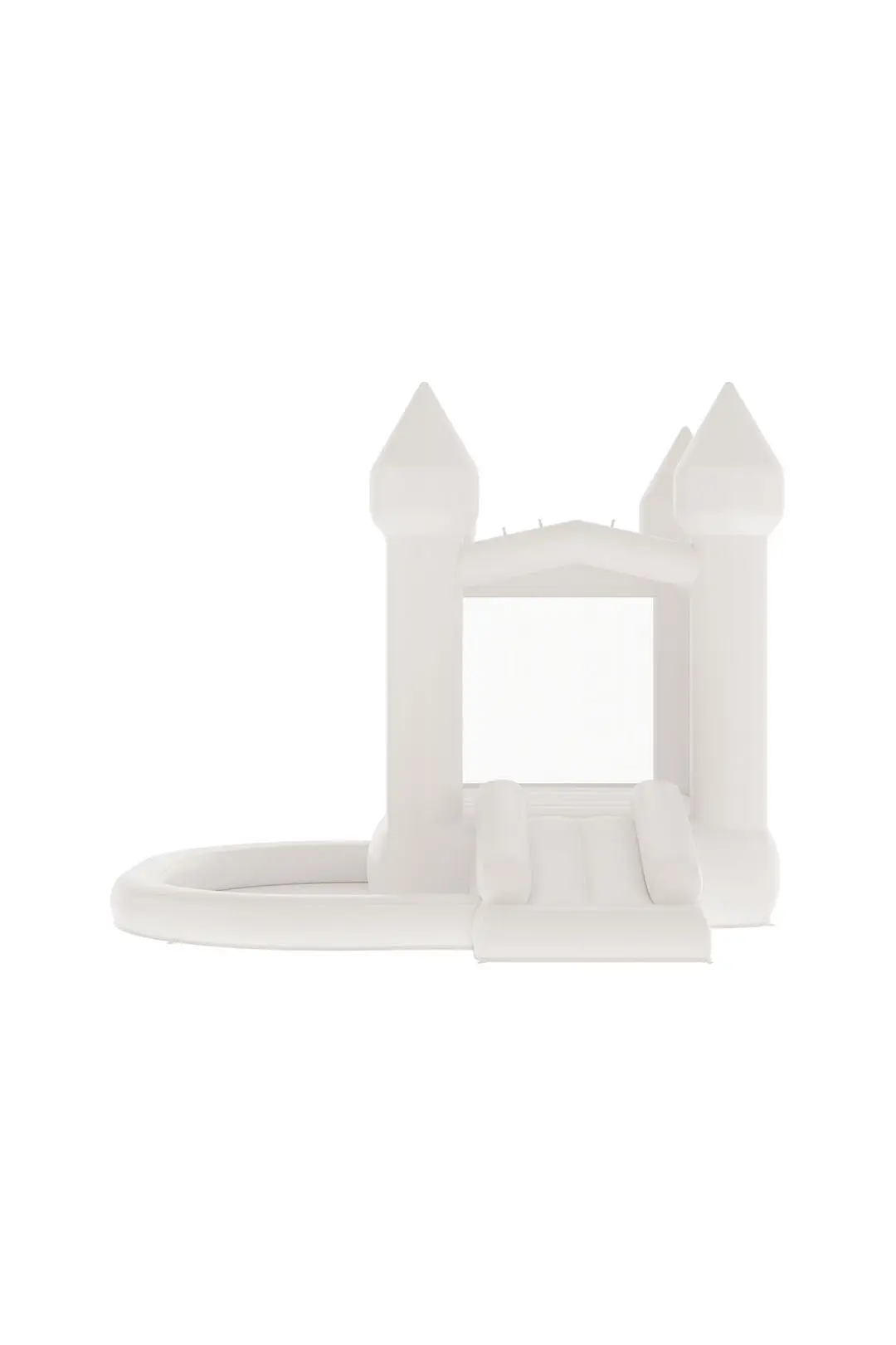 White luxury bouncy castle